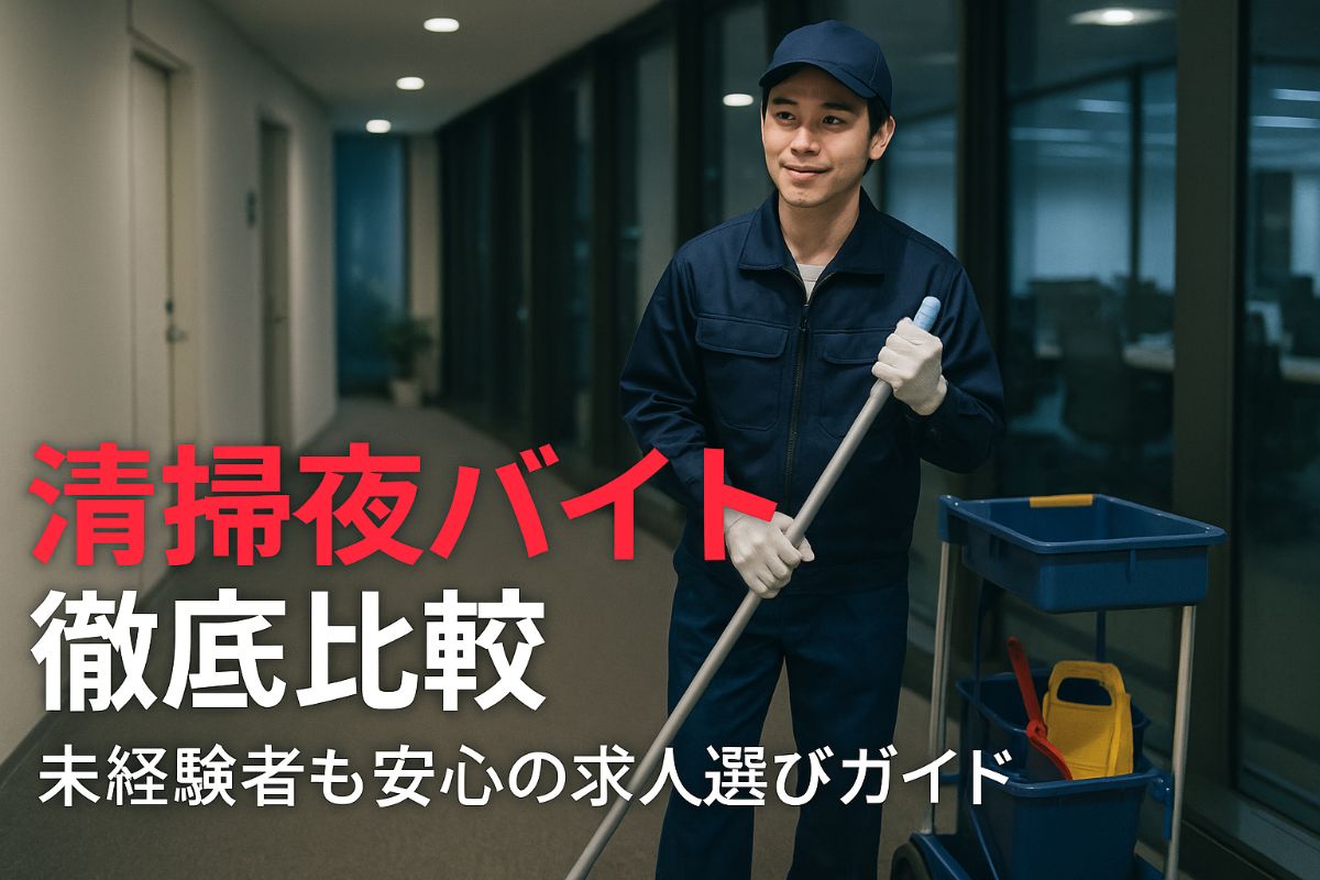 清掃夜バイトの仕事内容や評判を徹底比較する未経験者も安心の求人選びガイド - お掃除のもちづき
